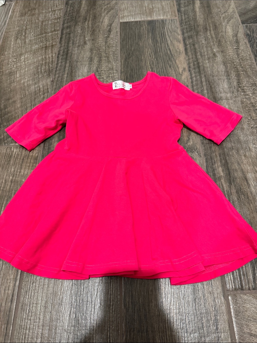 Lily & Londyn Bright Pink Girl's skater style tunic top - size 8